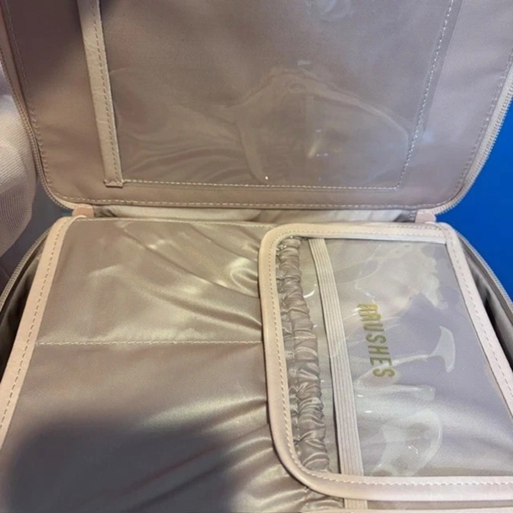 BEIS The Mini Weekender Atlas Pink + extras-makeup, toiletry, laptop 4 piece - Picture 5 of 16